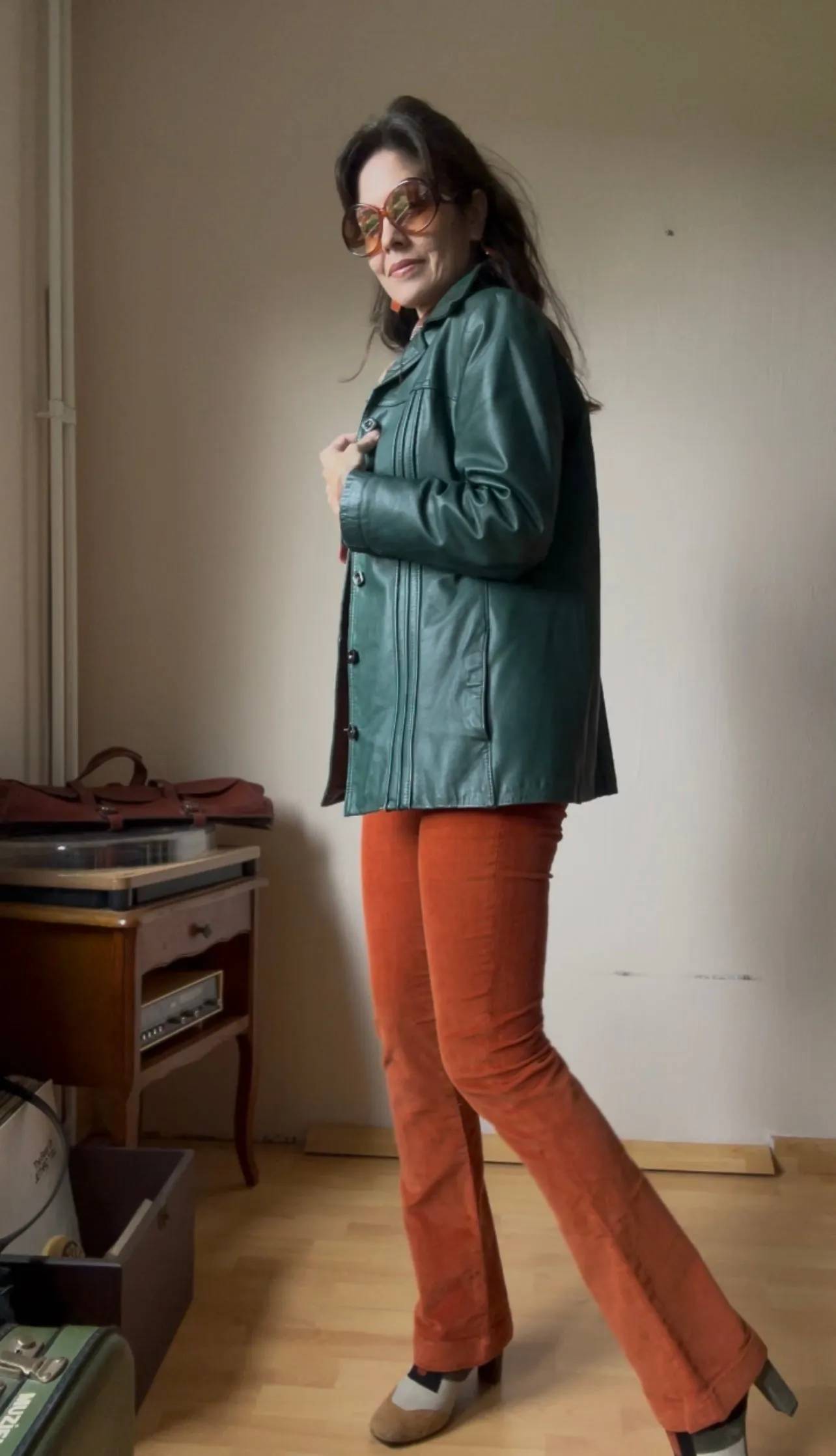 70s Vintage leather jacket