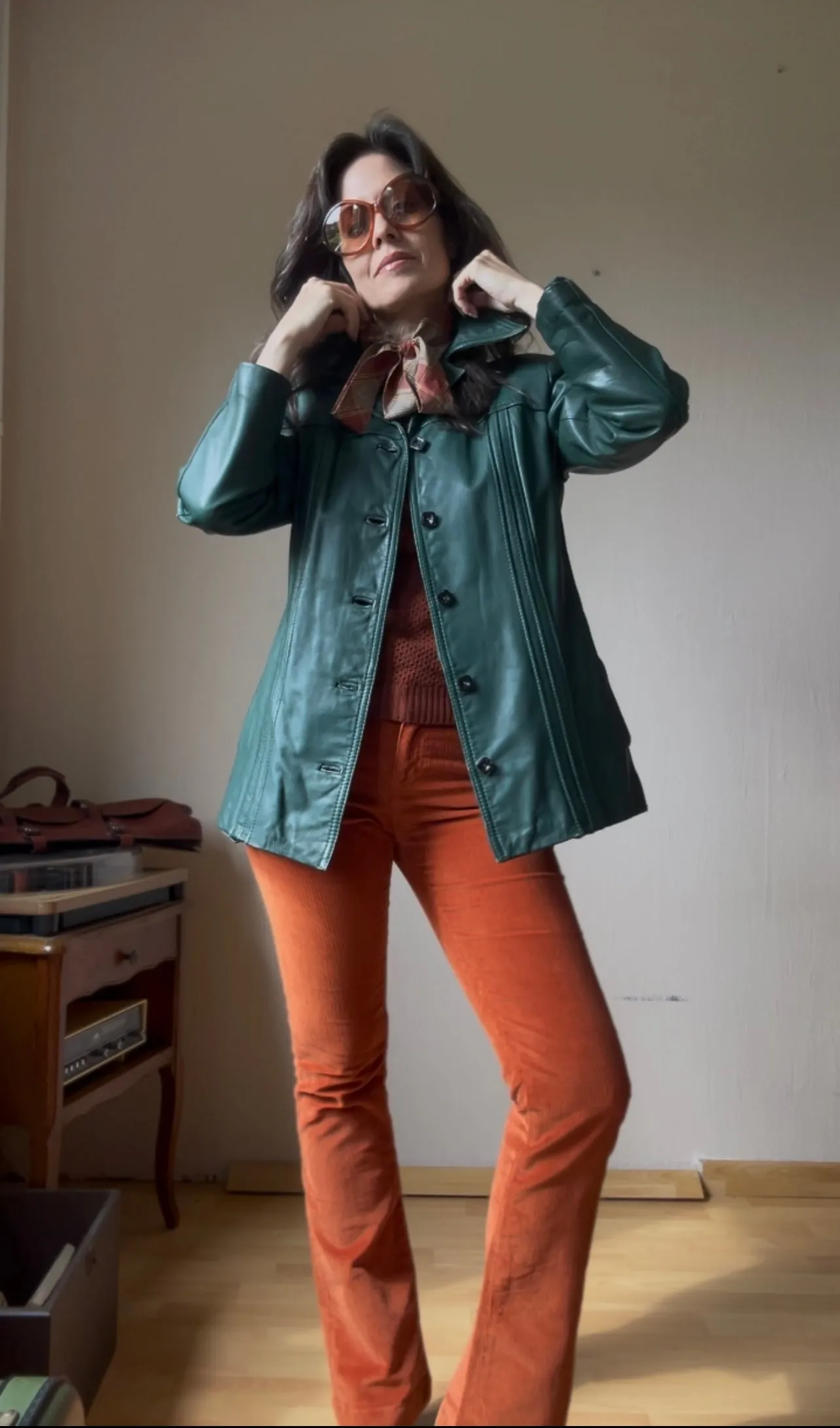 70s Vintage leather jacket