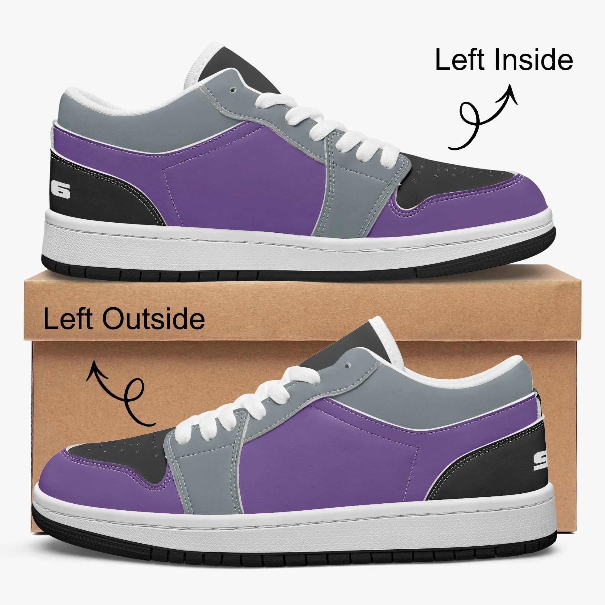 916 Men's Low-Top Leather Basketball Shoes by Niche Era