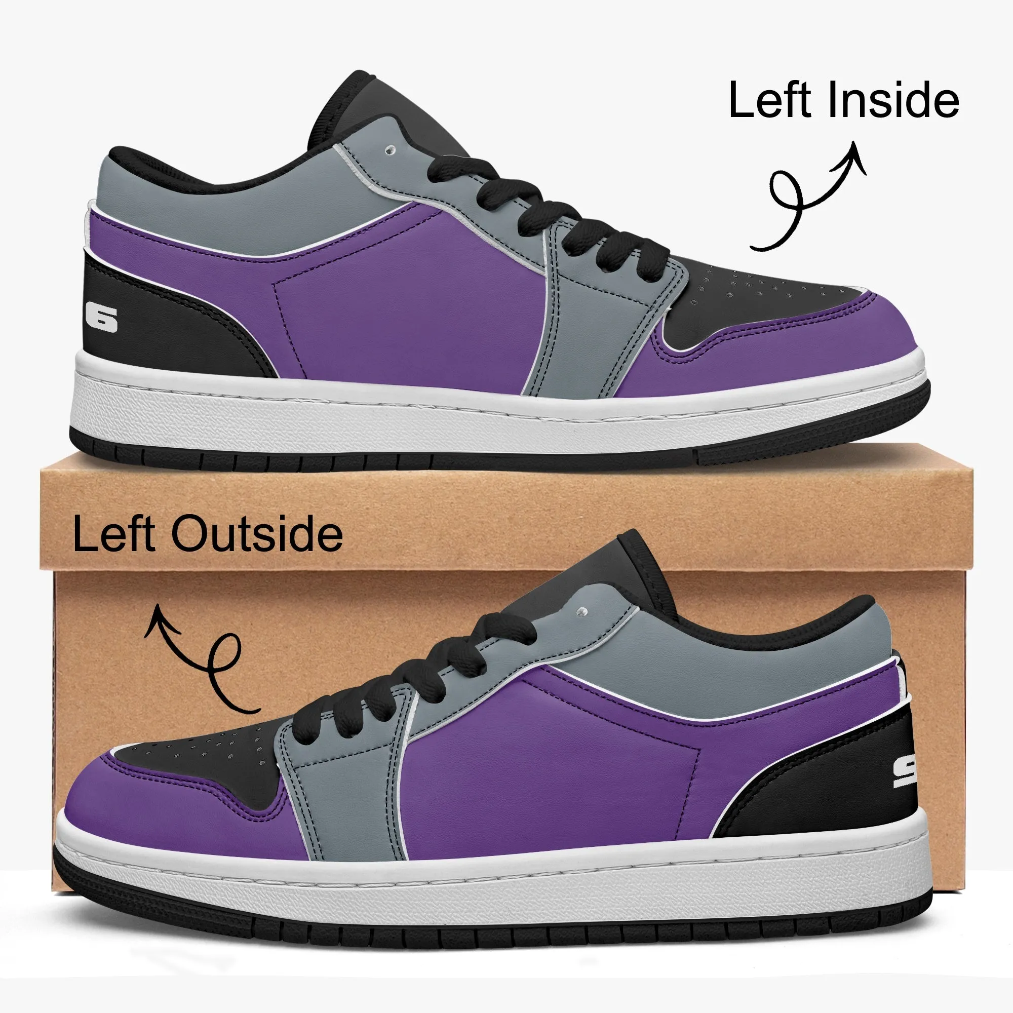 916 Men's Low-Top Leather Basketball Shoes by Niche Era