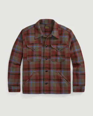Ace Cruiser Shirt Jacket Maroon Plaid Ltd. Edit.