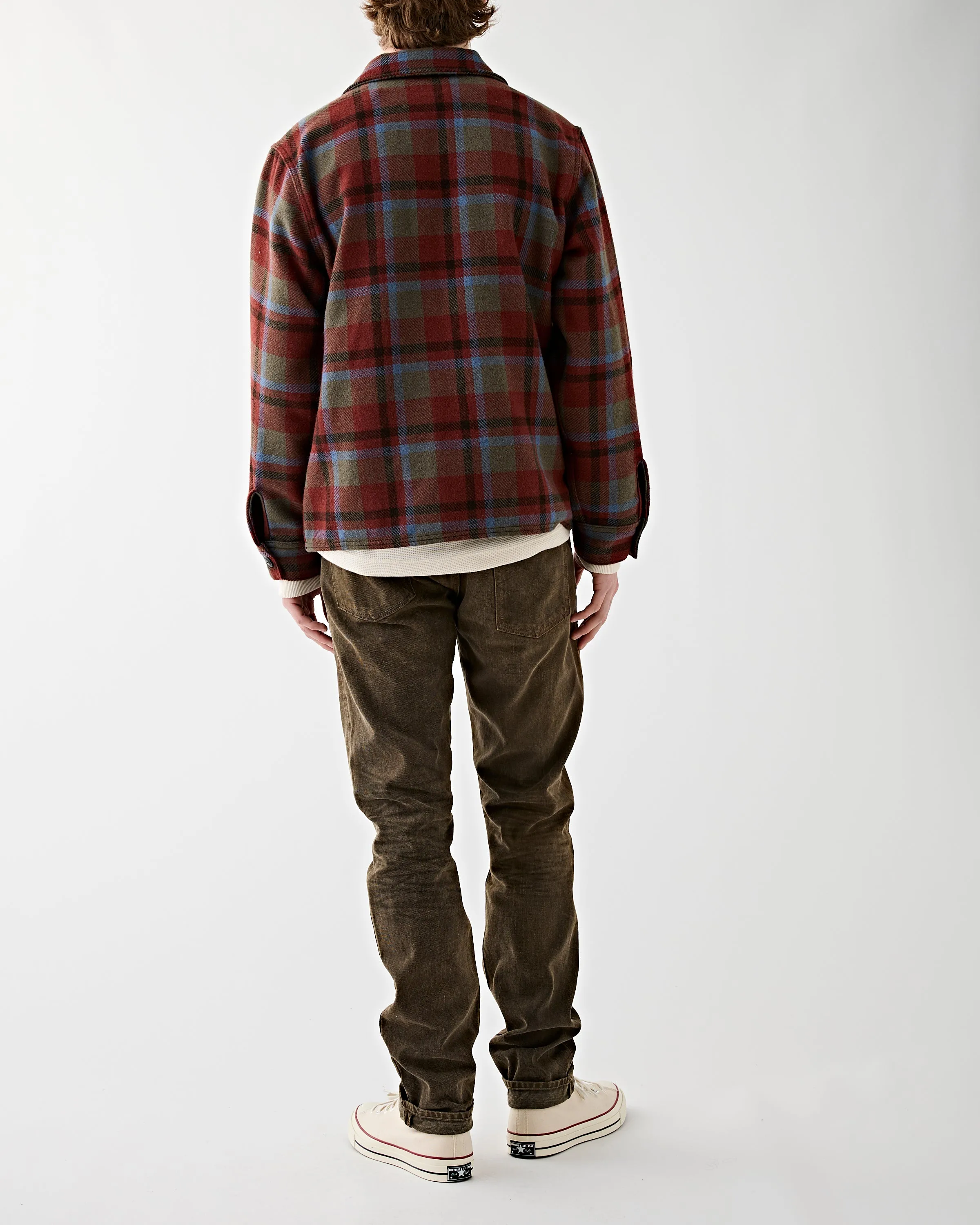 Ace Cruiser Shirt Jacket Maroon Plaid Ltd. Edit.