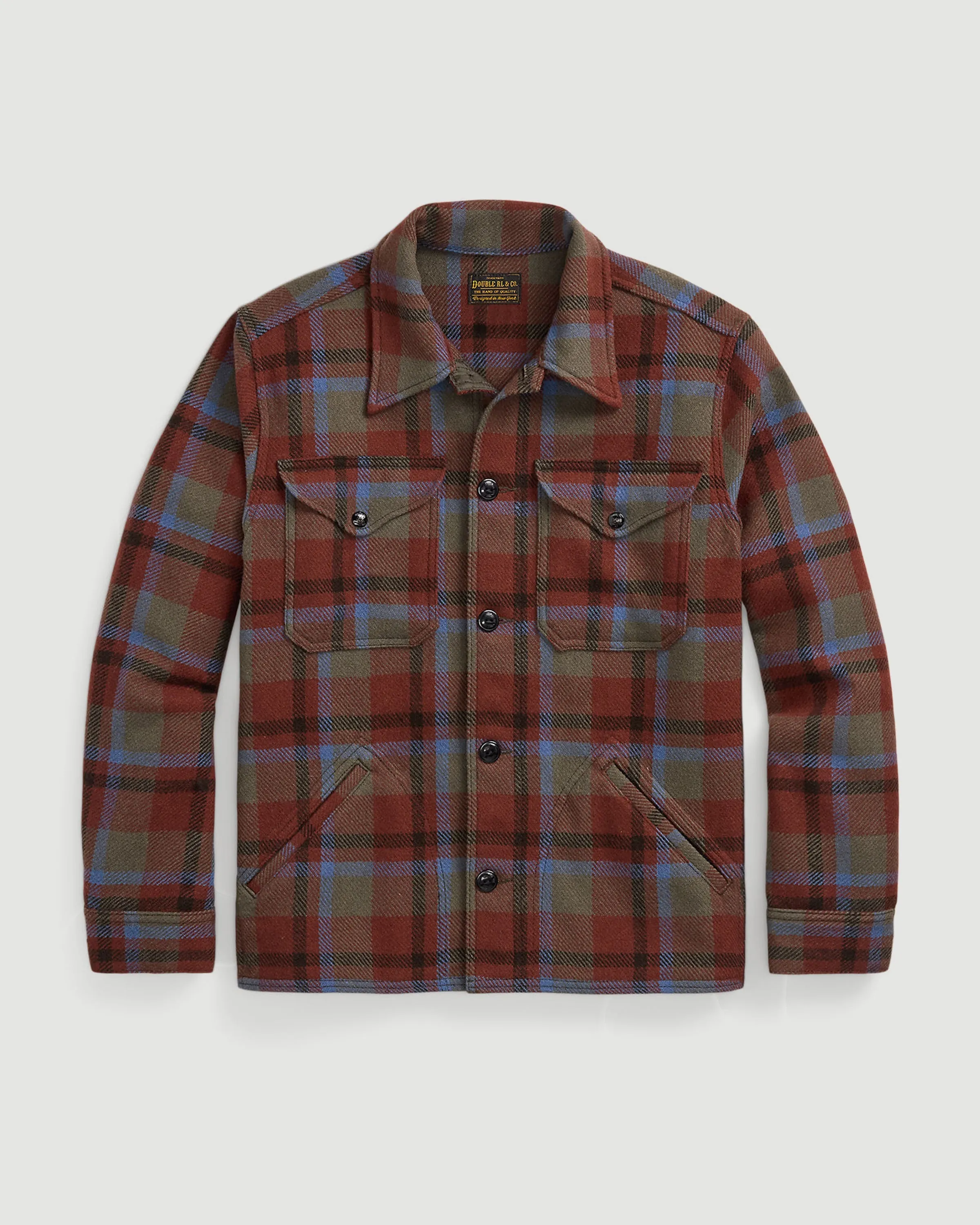 Ace Cruiser Shirt Jacket Maroon Plaid Ltd. Edit.