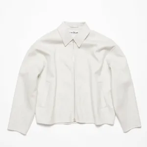 Acne Studios Wool Jacket White Grey Melange
