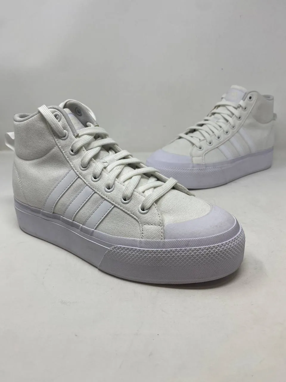 Adidas Nizza Platform Mid Womens Sneakers White - Like New