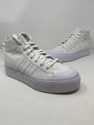 Adidas Nizza Platform Mid Womens Sneakers White - Like New