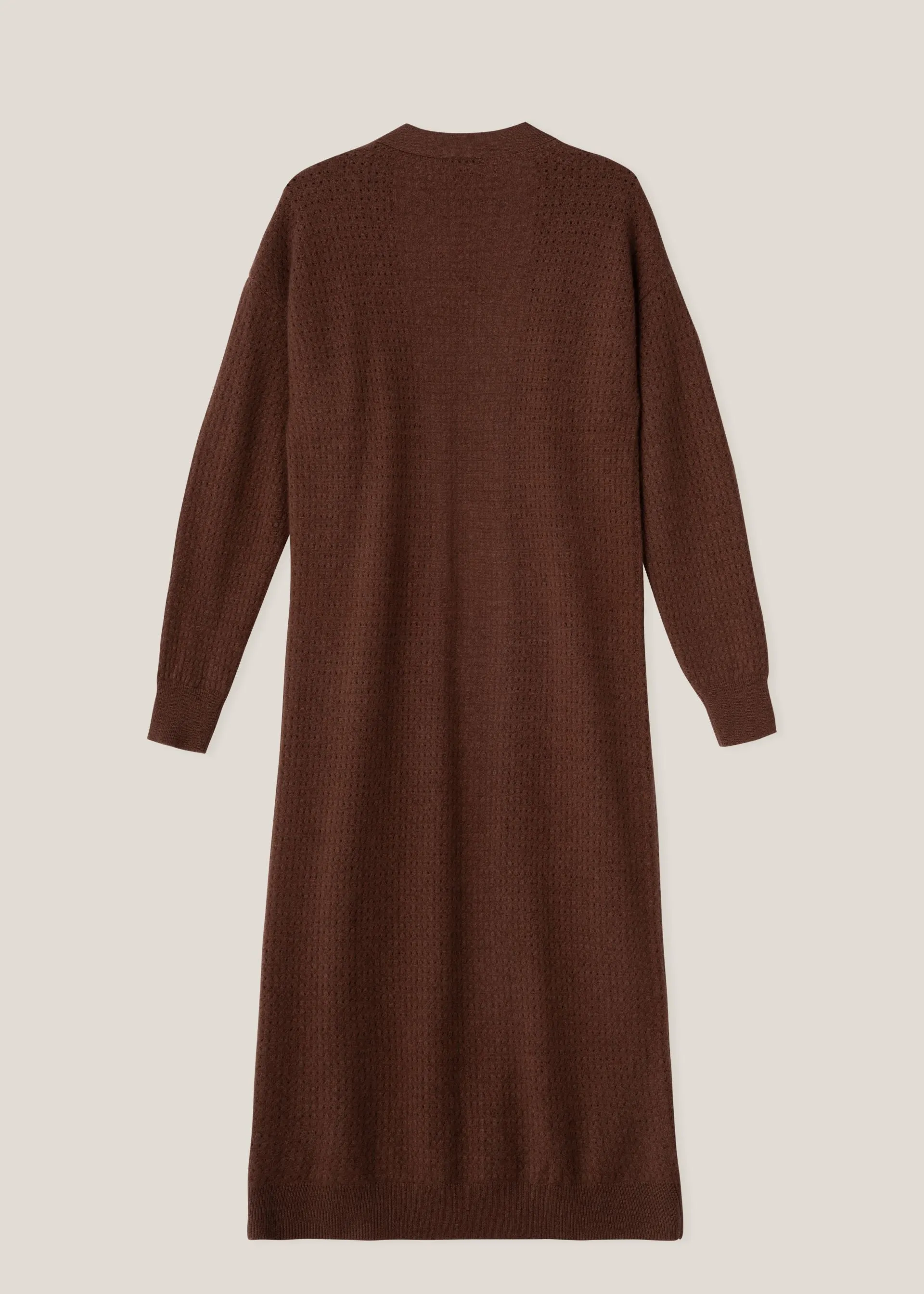 Ajour Open-Front Cardigan