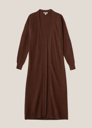 Ajour Open-Front Cardigan