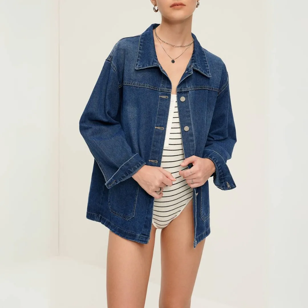 Althea™ | Long Sleeve Denim Jacket