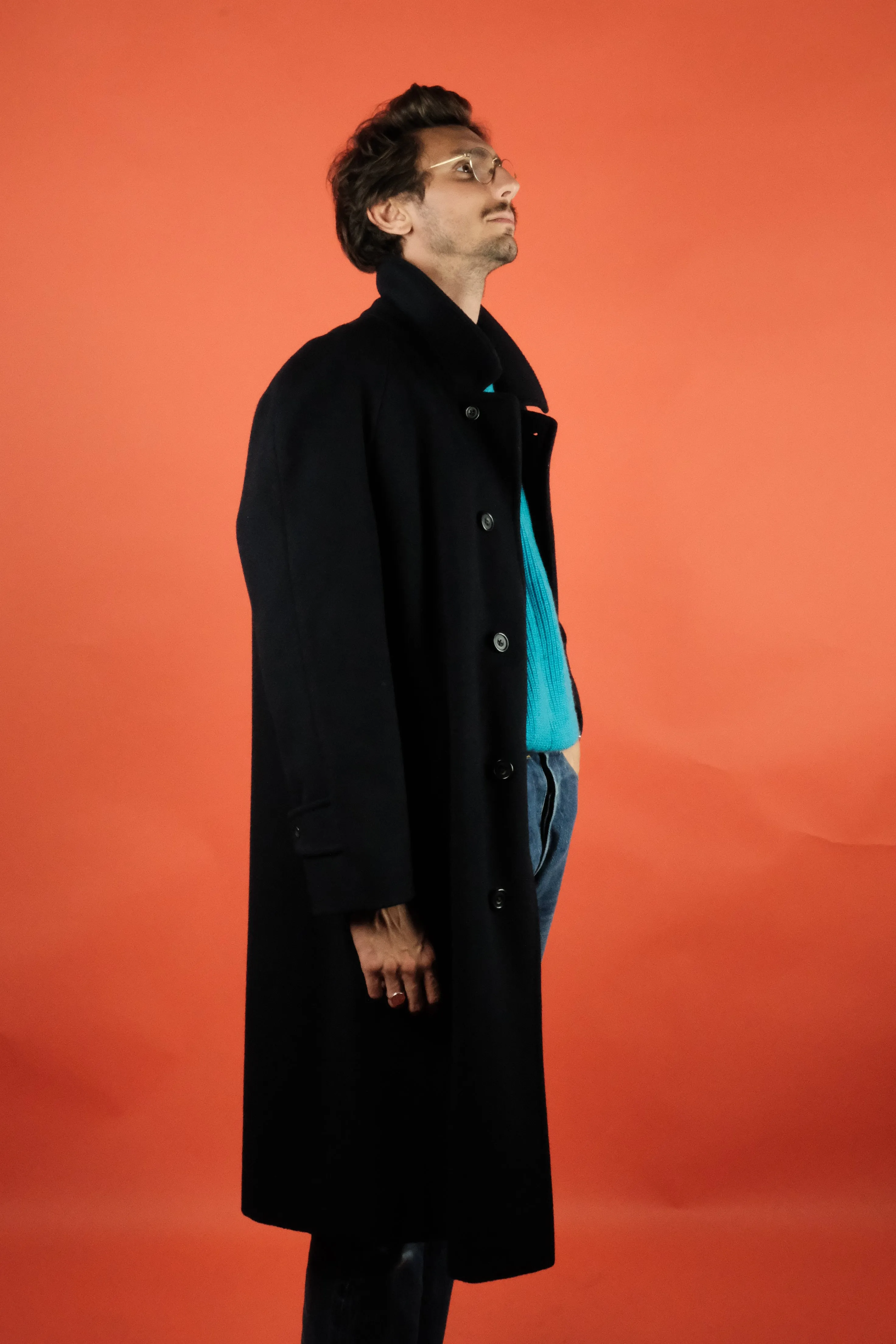 Aquascutum Coat Navy Blue