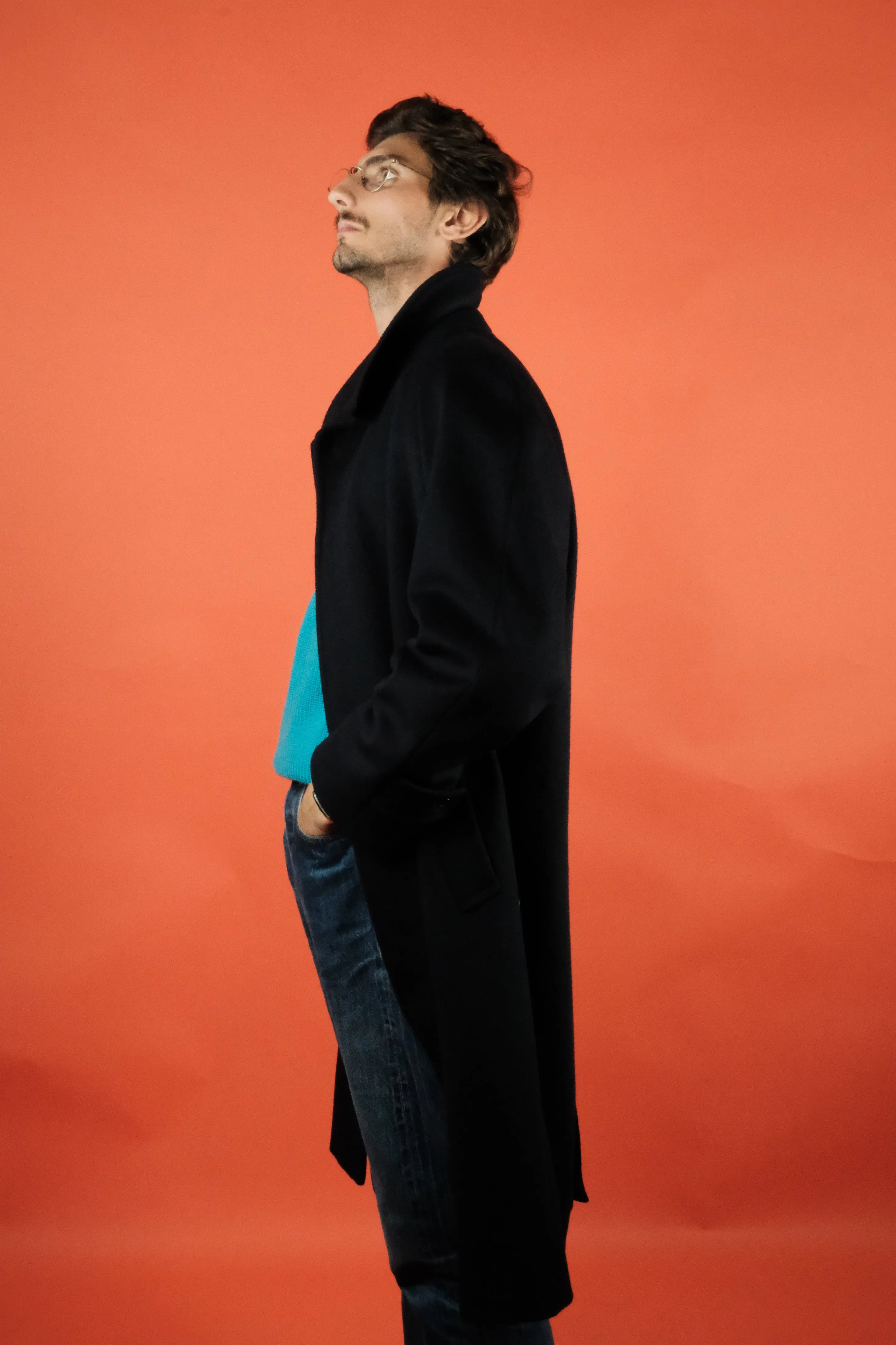 Aquascutum Coat Navy Blue