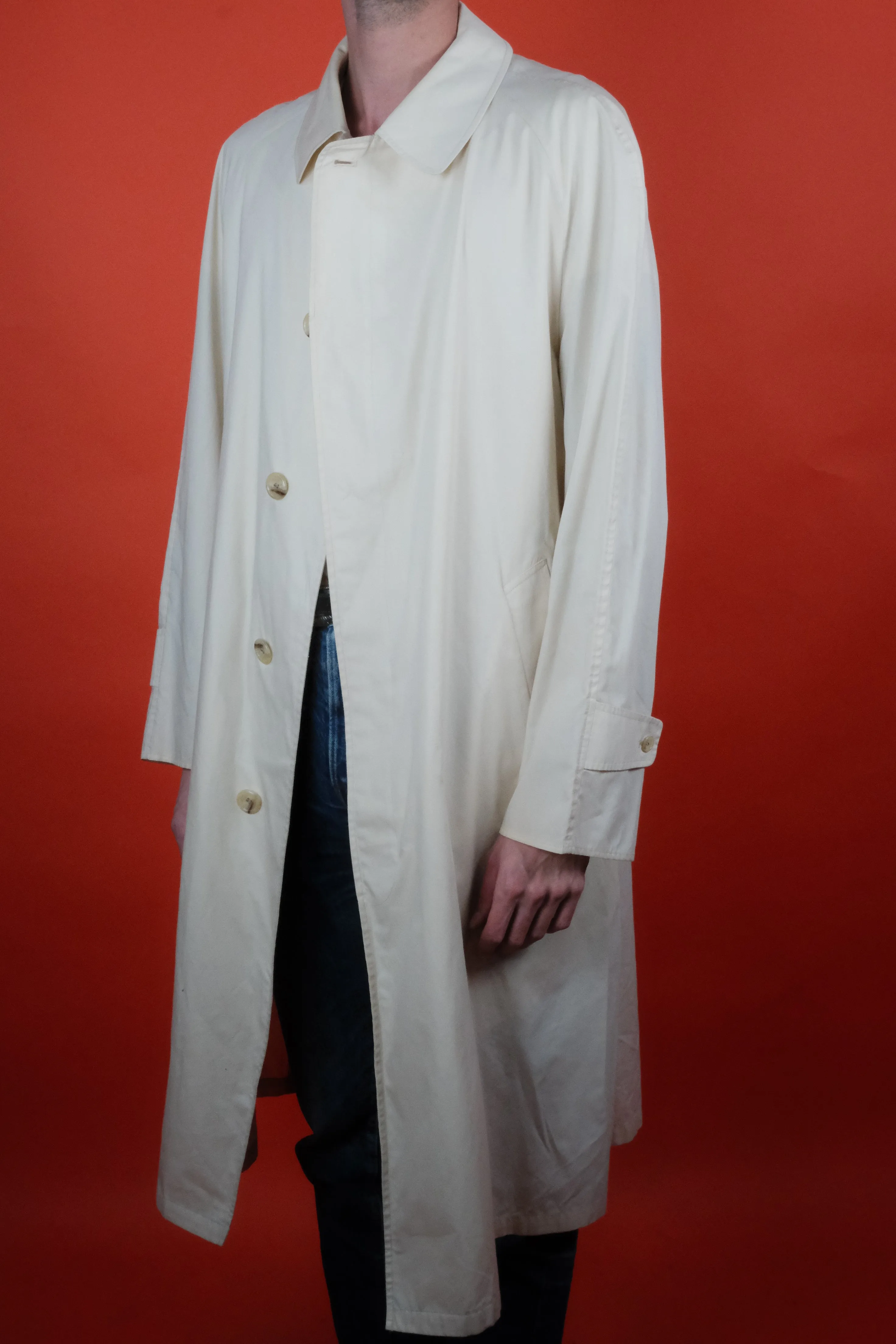Aquascutum Light Beige Trench Coat 'L'