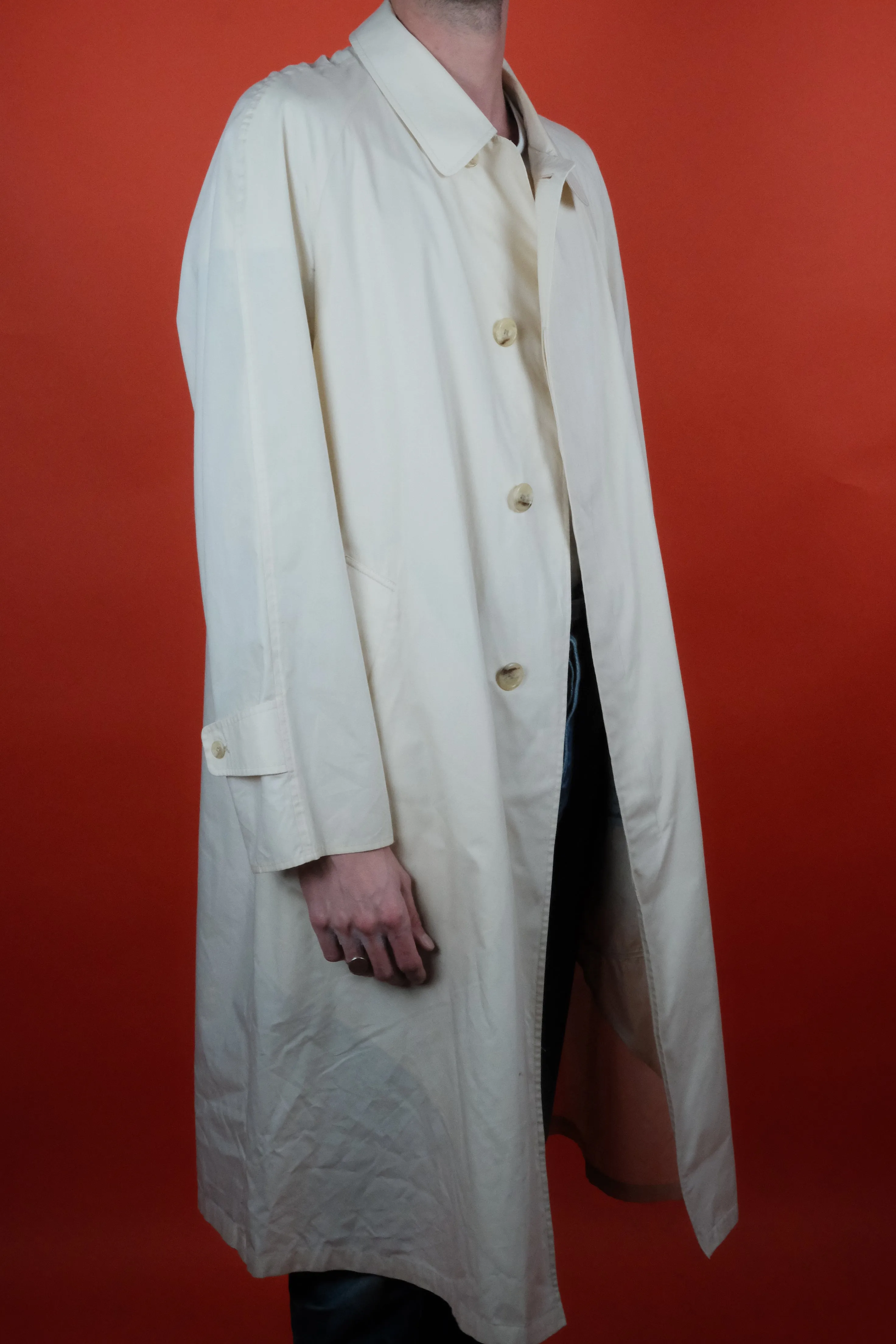 Aquascutum Light Beige Trench Coat 'L'