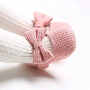 Baby Girl Shoes 1 Year Casual Anti-Slip Bow Sneakers