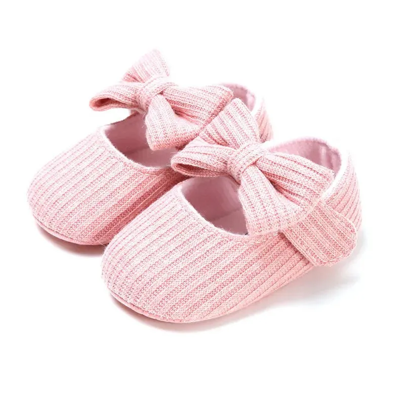 Baby Girl Shoes 1 Year Casual Anti-Slip Bow Sneakers