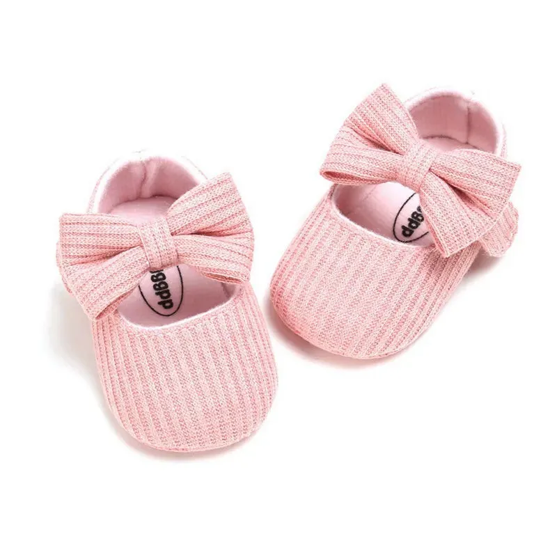 Baby Girl Shoes 1 Year Casual Anti-Slip Bow Sneakers