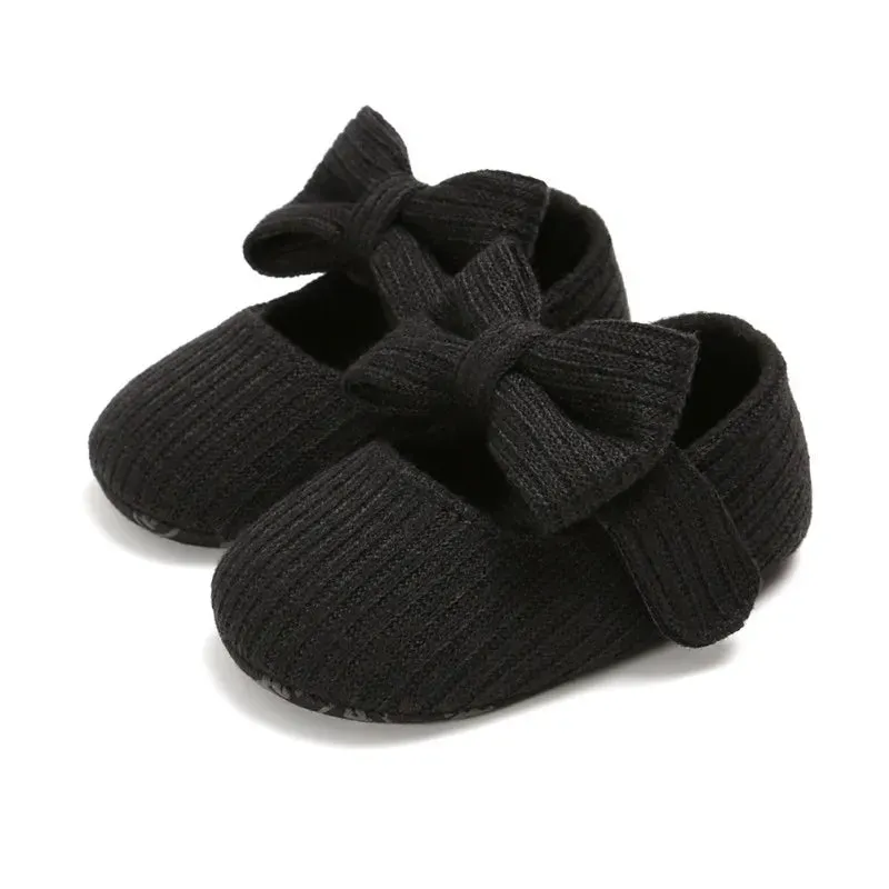 Baby Girl Shoes 1 Year Casual Anti-Slip Bow Sneakers
