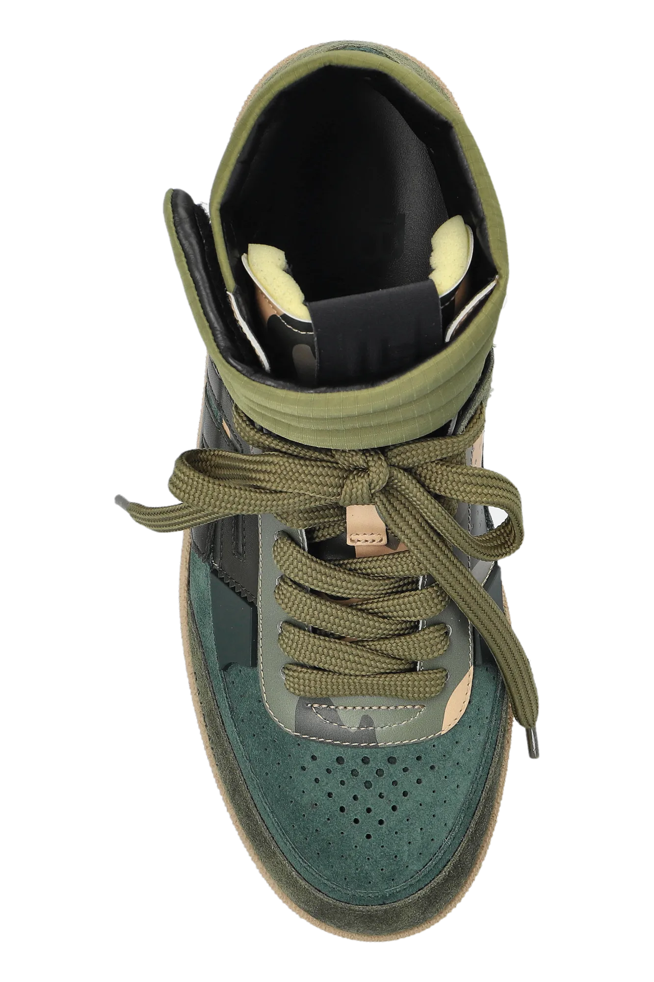 Balmain 'swan' High-Top Sneakers