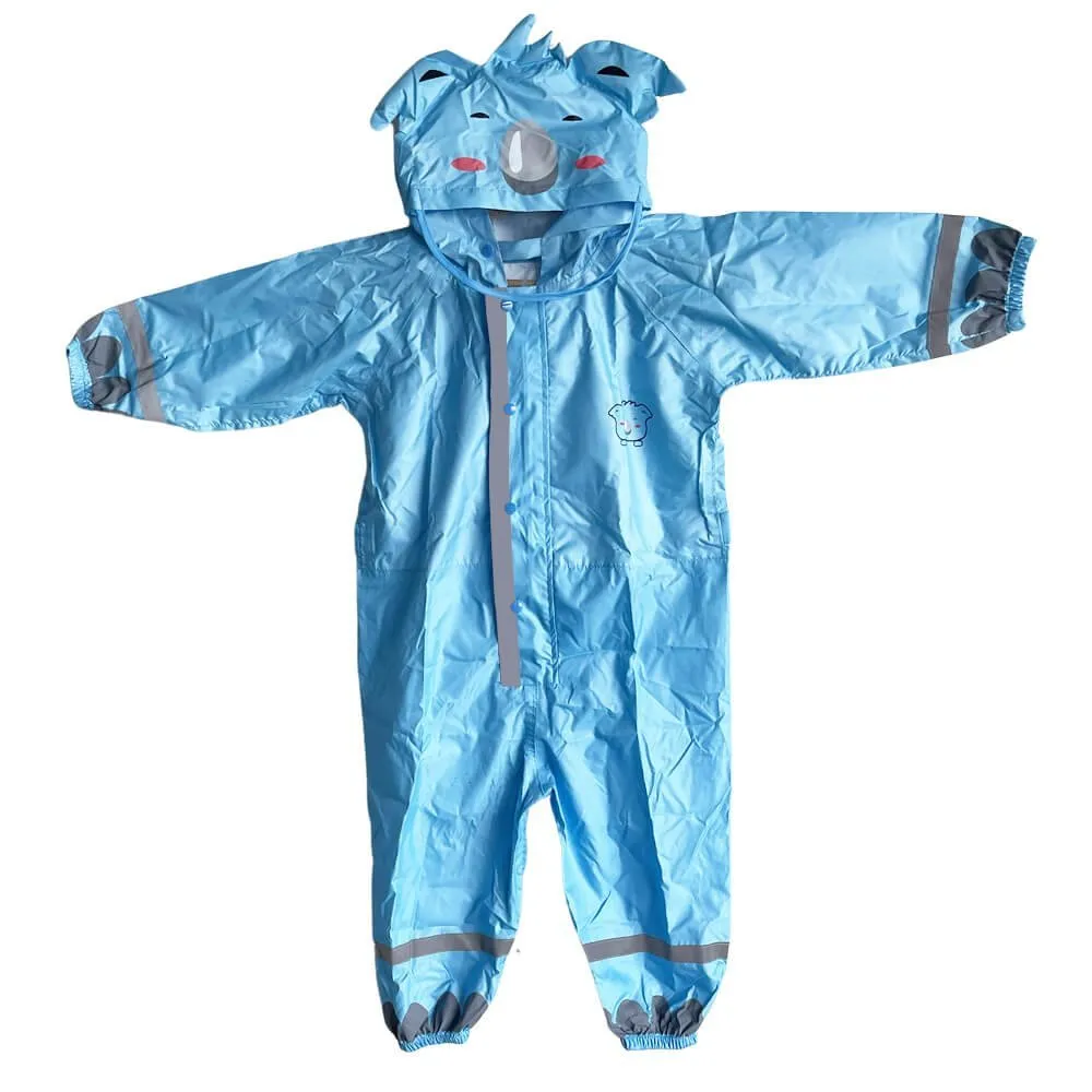 Big Blue Hippo Playsuit Raincoat