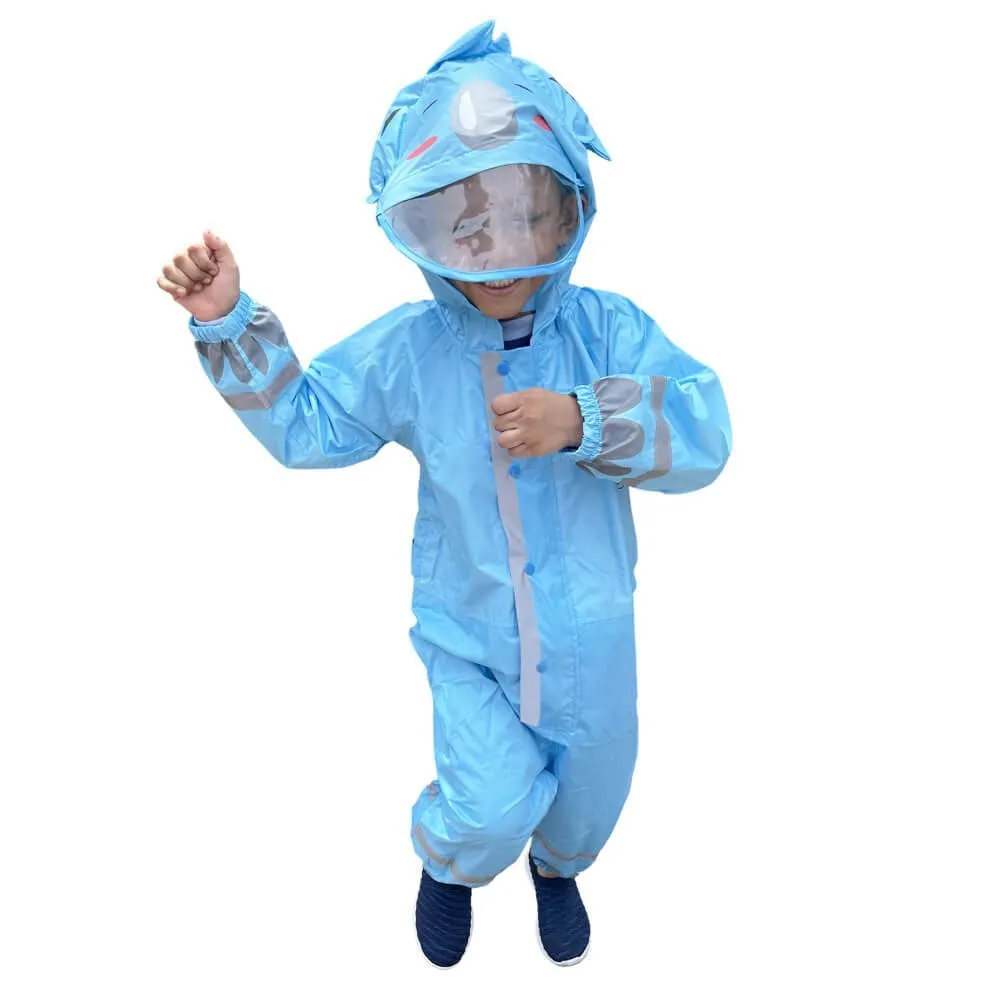 Big Blue Hippo Playsuit Raincoat