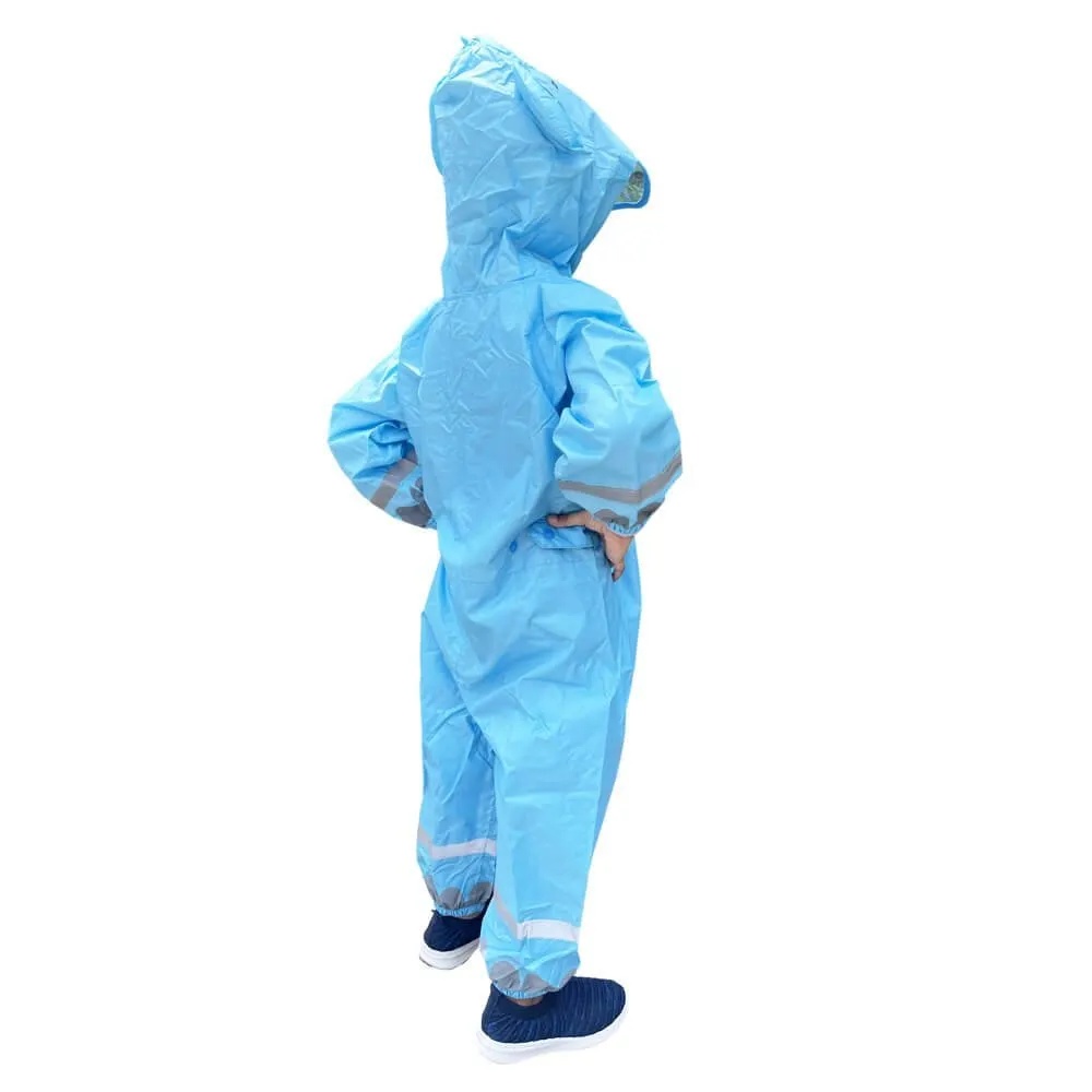 Big Blue Hippo Playsuit Raincoat