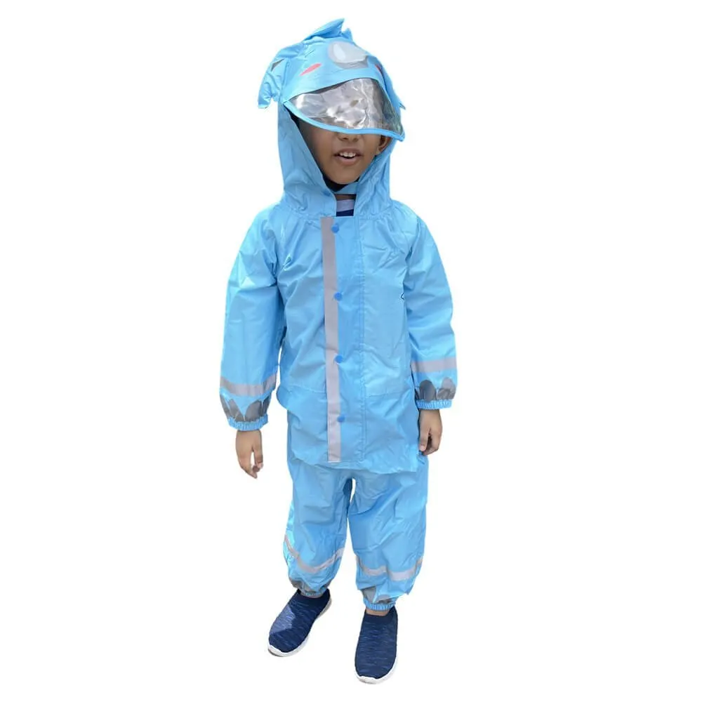 Big Blue Hippo Playsuit Raincoat