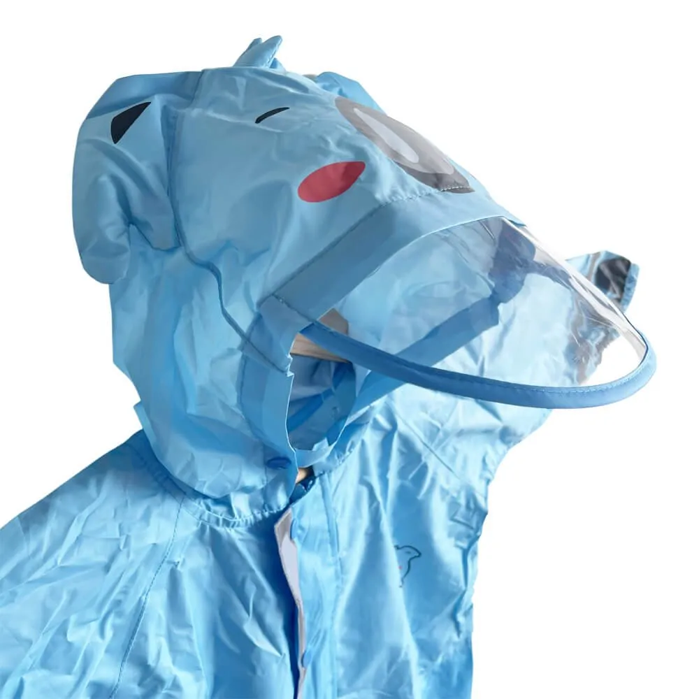 Big Blue Hippo Playsuit Raincoat