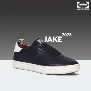 Black/White Casual Sneakers for Men (JAKE 707S)