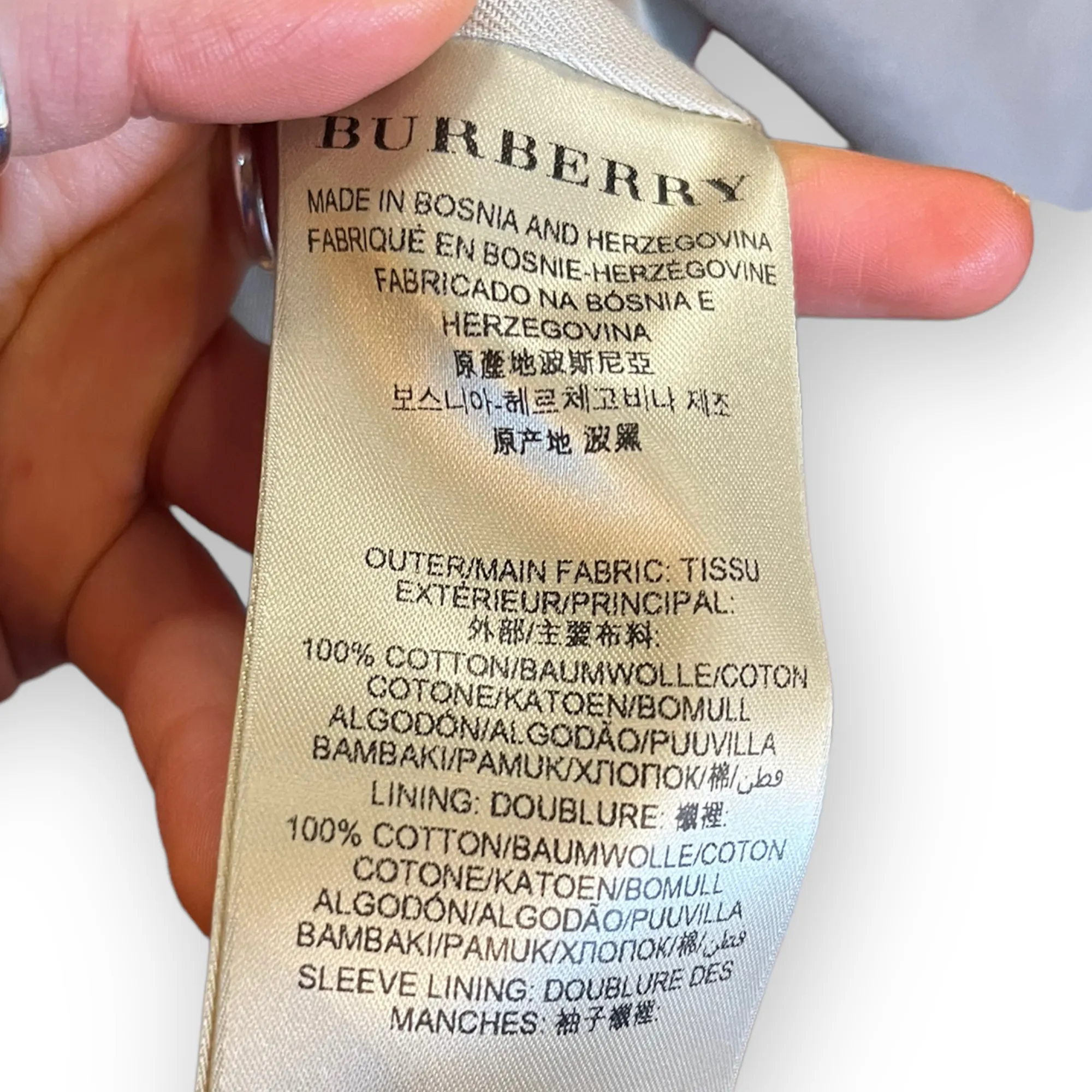 Burberry Taupe Coat