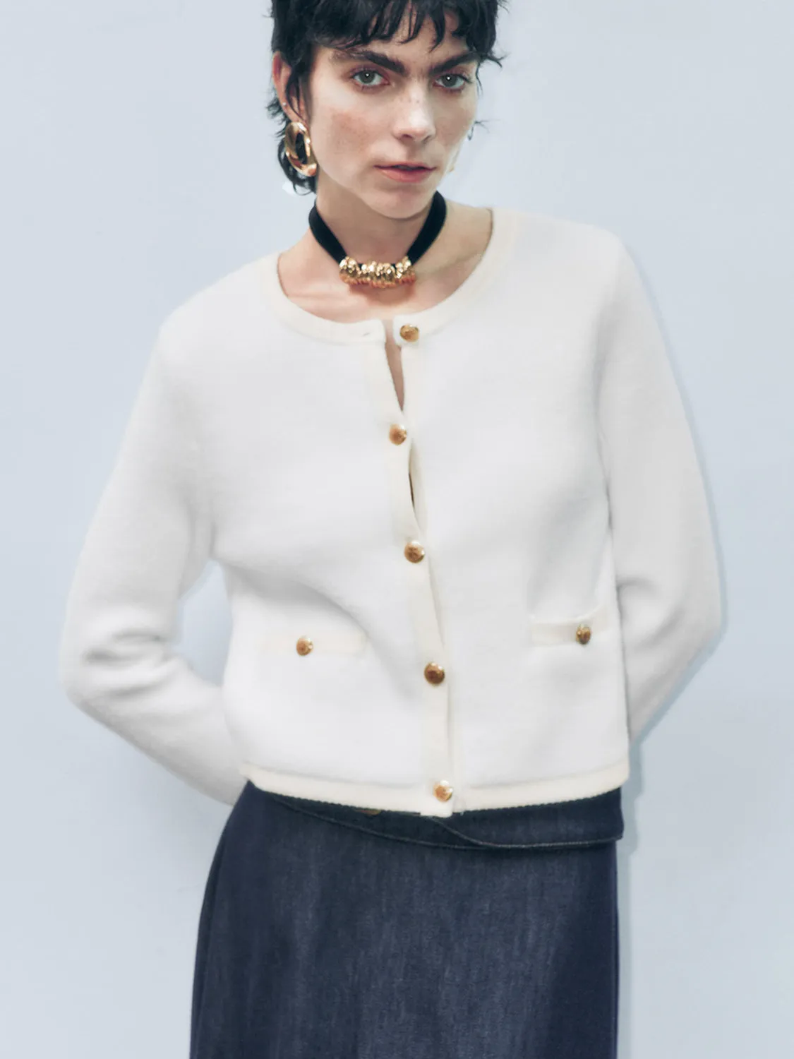Button Up Knitted Cardigans