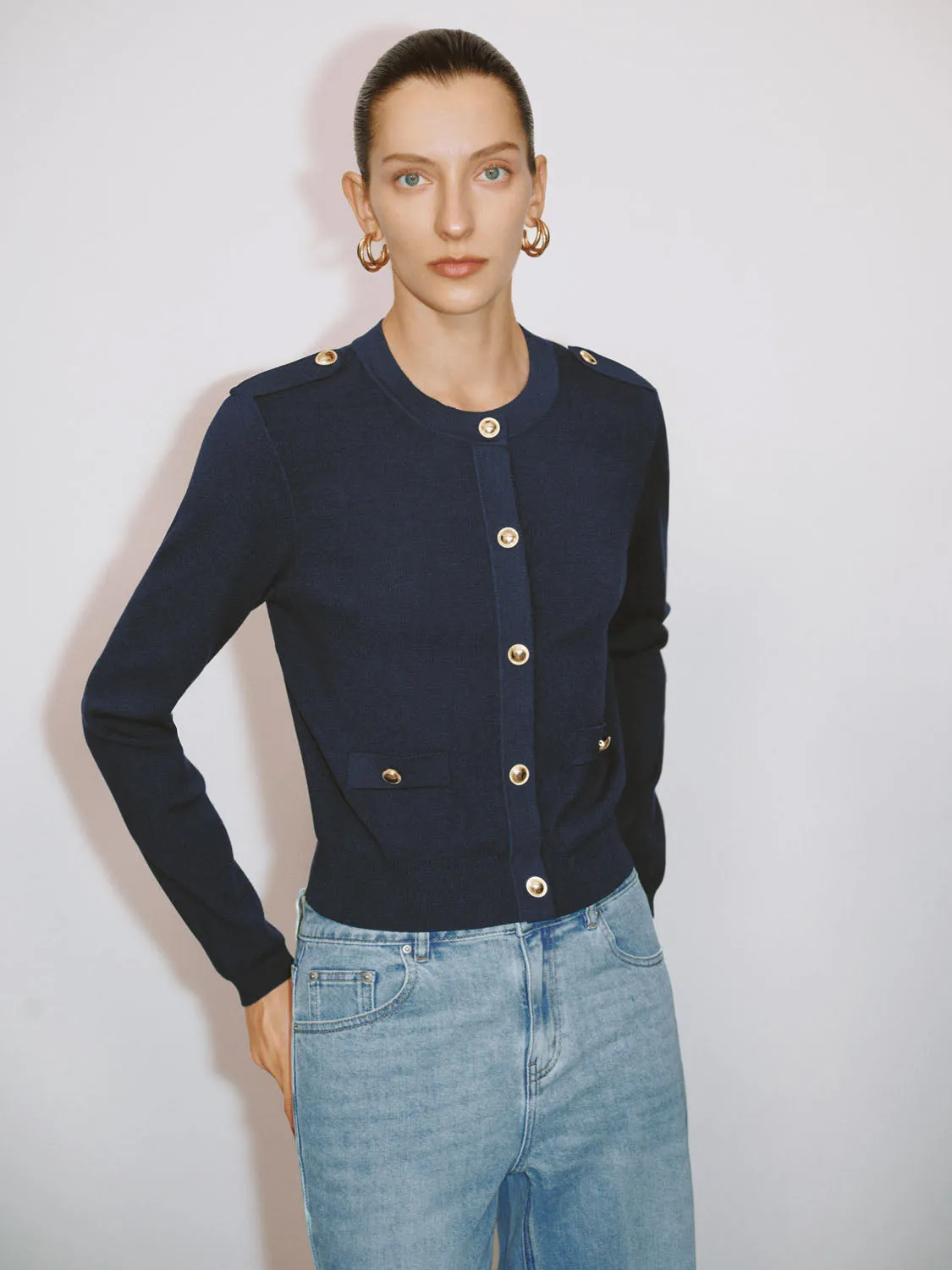 Button Up Knitted Cardigans