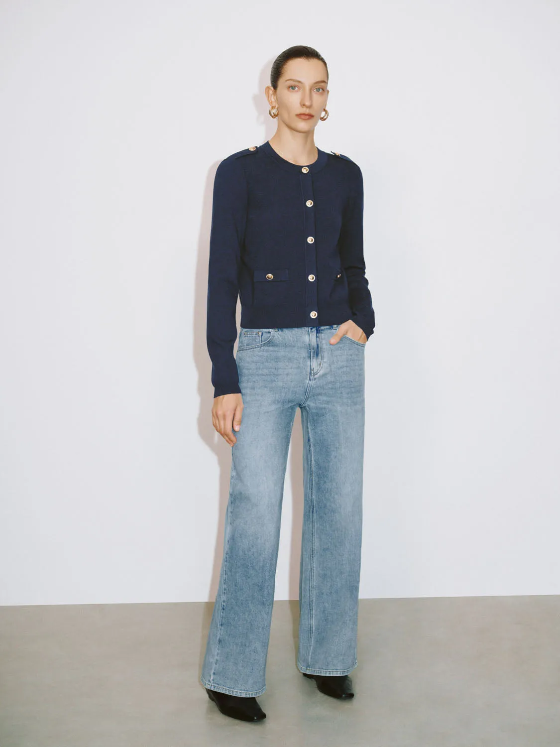 Button Up Knitted Cardigans