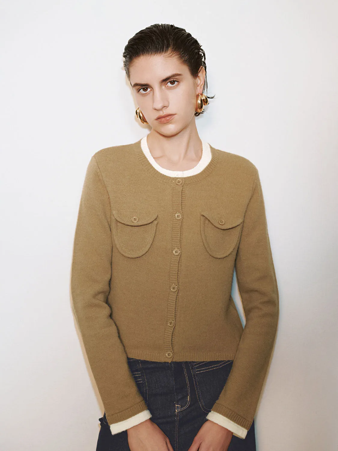 Button Up Knitted Cardigans