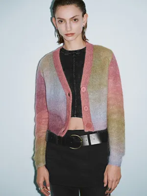 Button Up V-Neck Knitted Cardigans