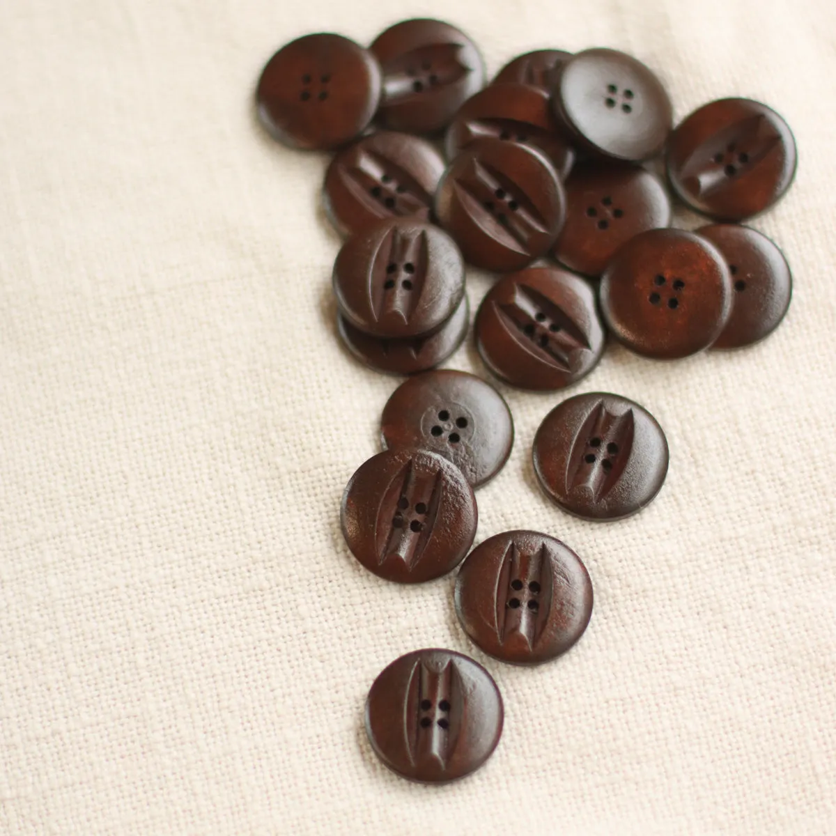 Carved Wooden Buttons | Medium 2cm