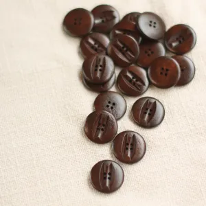 Carved Wooden Buttons | Medium 2cm