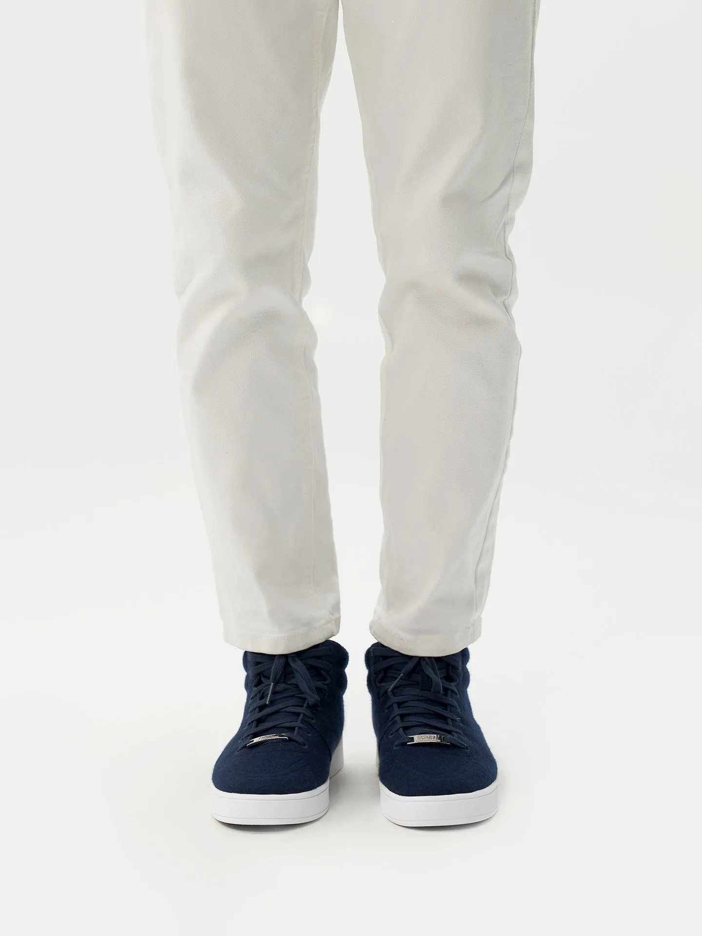 Cashmere High-Top Sneakers
