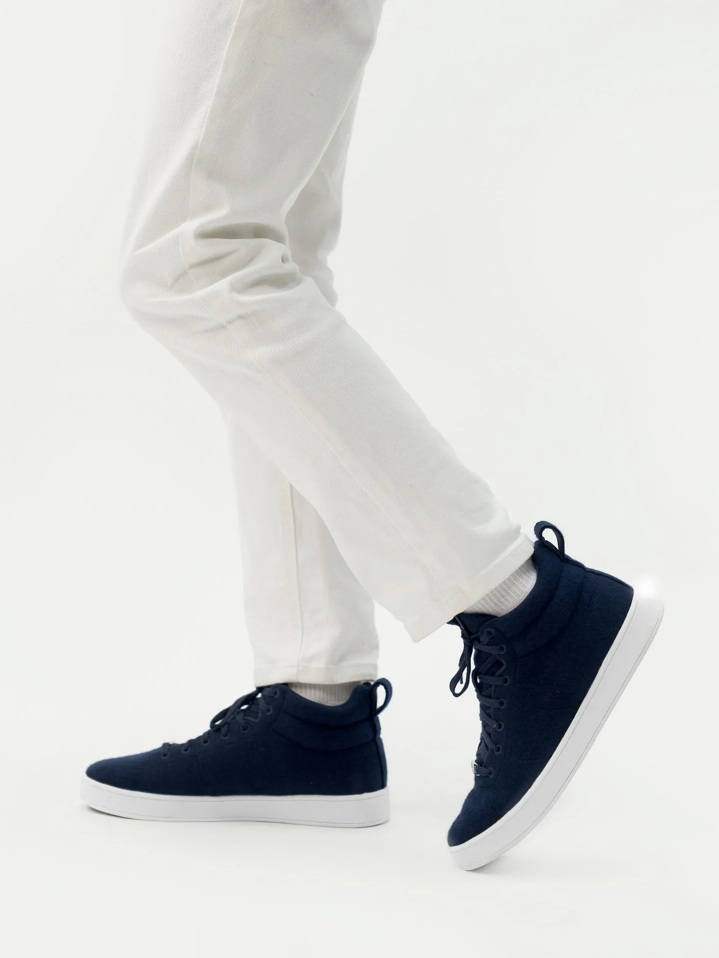 Cashmere High-Top Sneakers