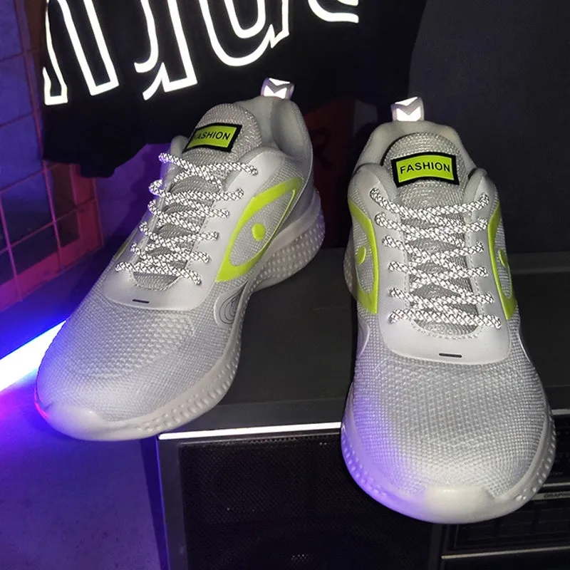 Casual Sports Shoes Luminous Trend Large Size Men's Shoes