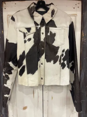 CF33-10 HAIR ON HIDE JKT-LRG