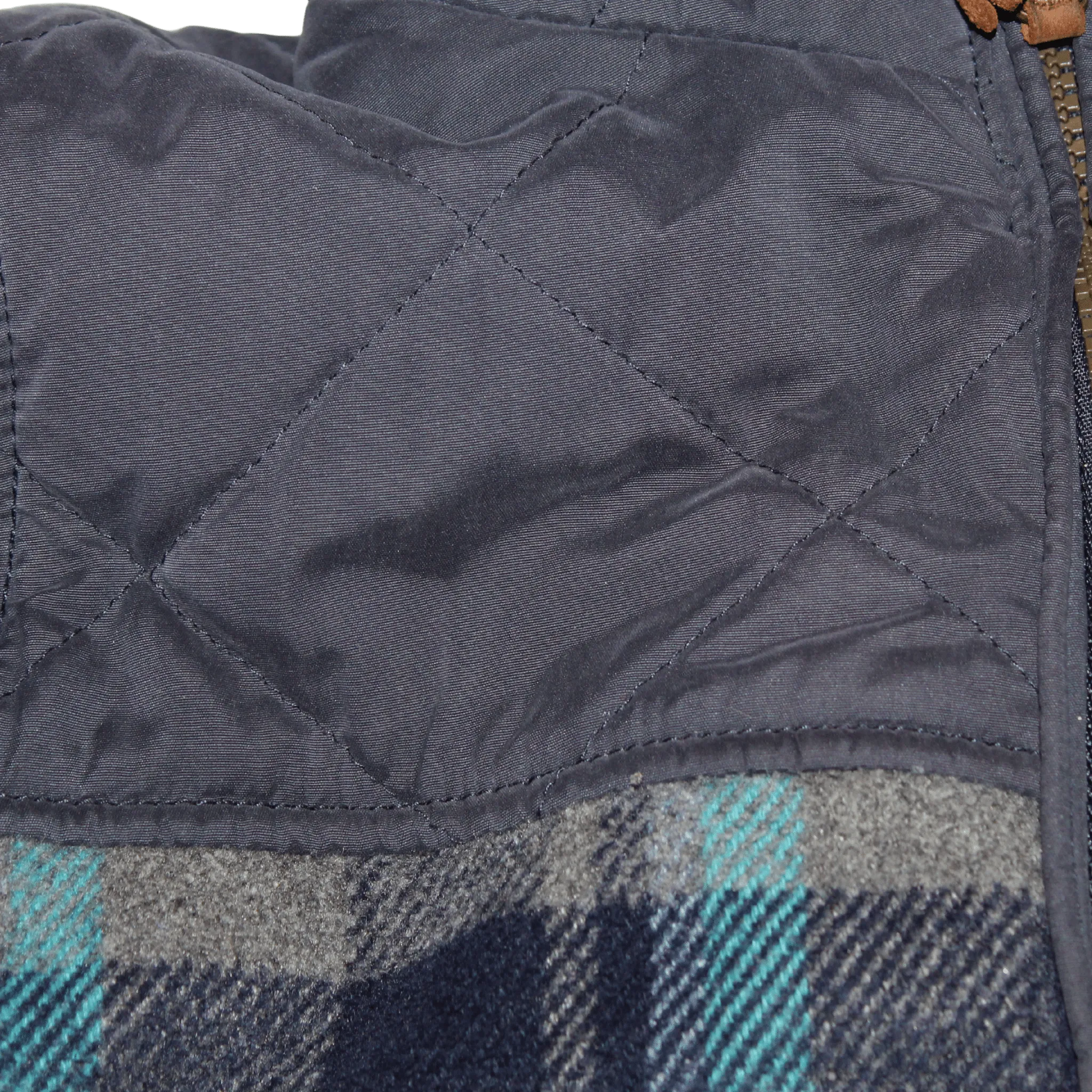 Check Padded Zip Up
