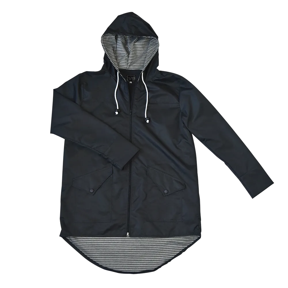 Classic Black Raincoat