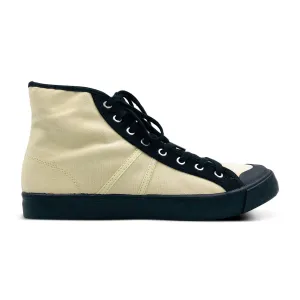 Colchester Rubber Co. Contrast High Top - Ecru x Black