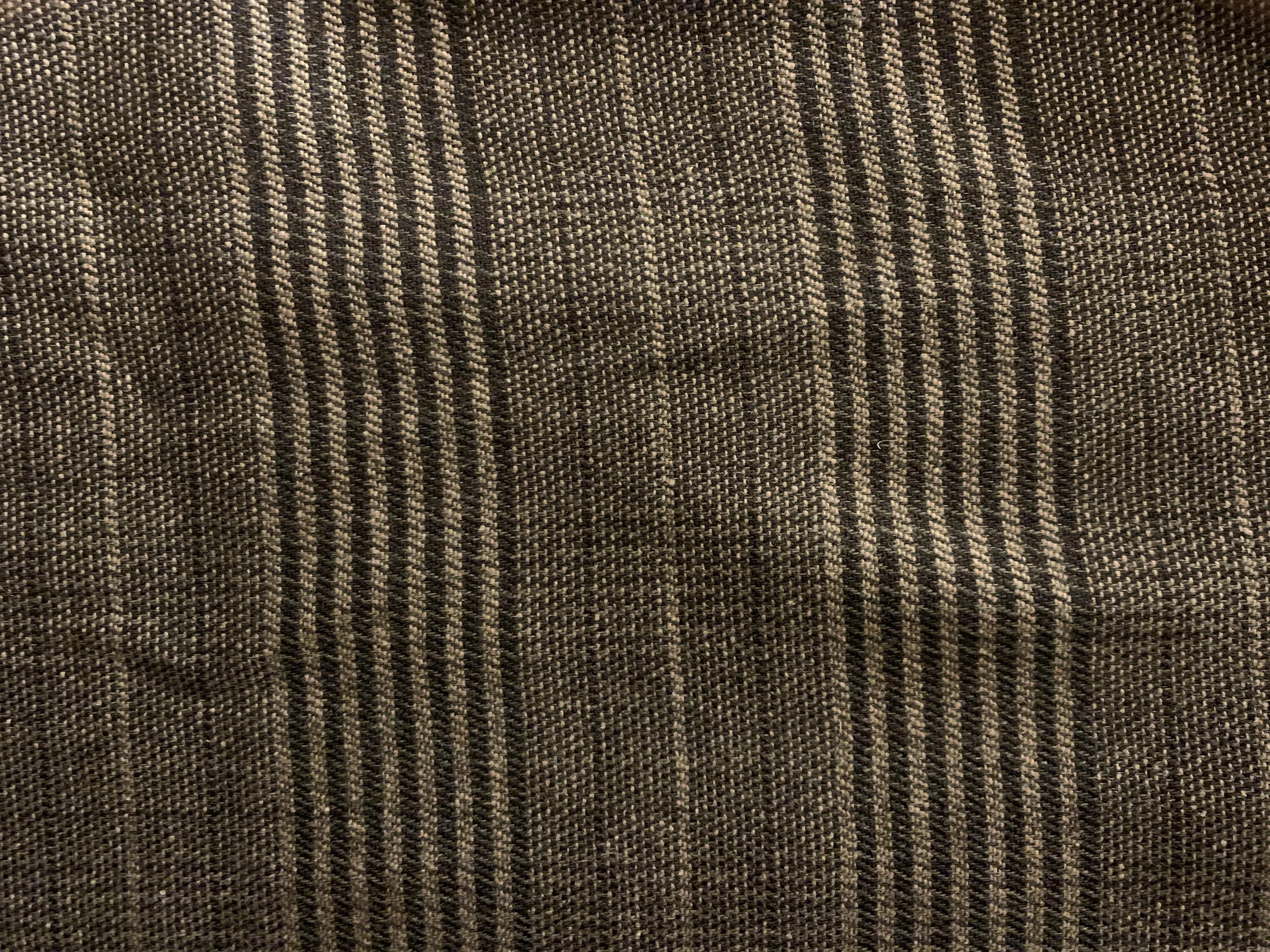 Dark Brown Plaid Wool