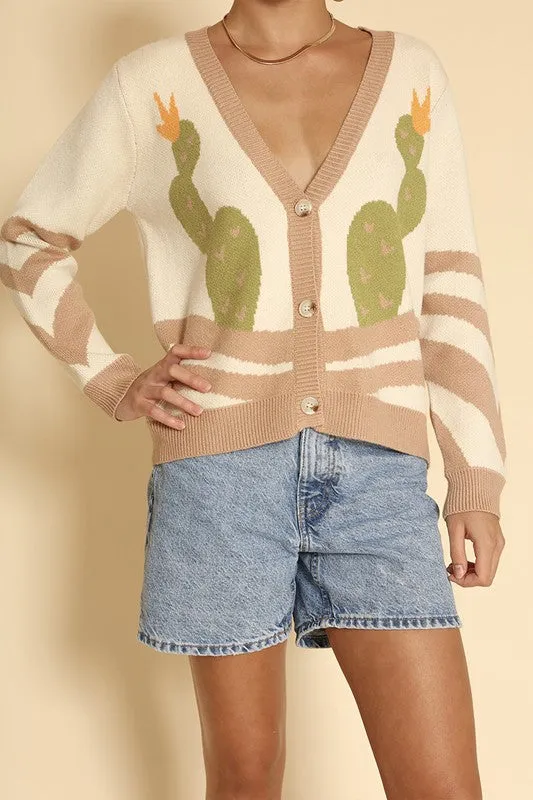 Desert Cactus Cardigan