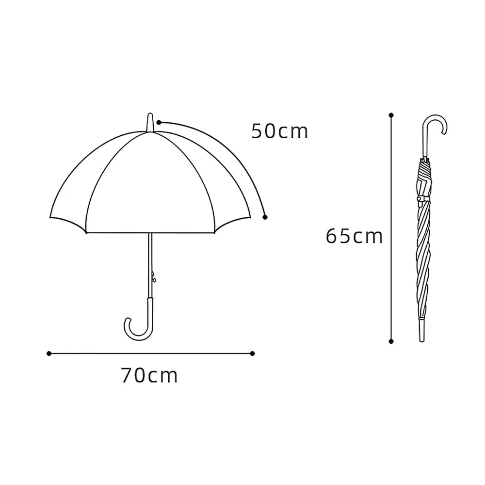 Dome Style Panda Police Transparent Blue Umbrella for Kids