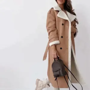 Elegant Belted Leather Jacket – Chic and Timeless