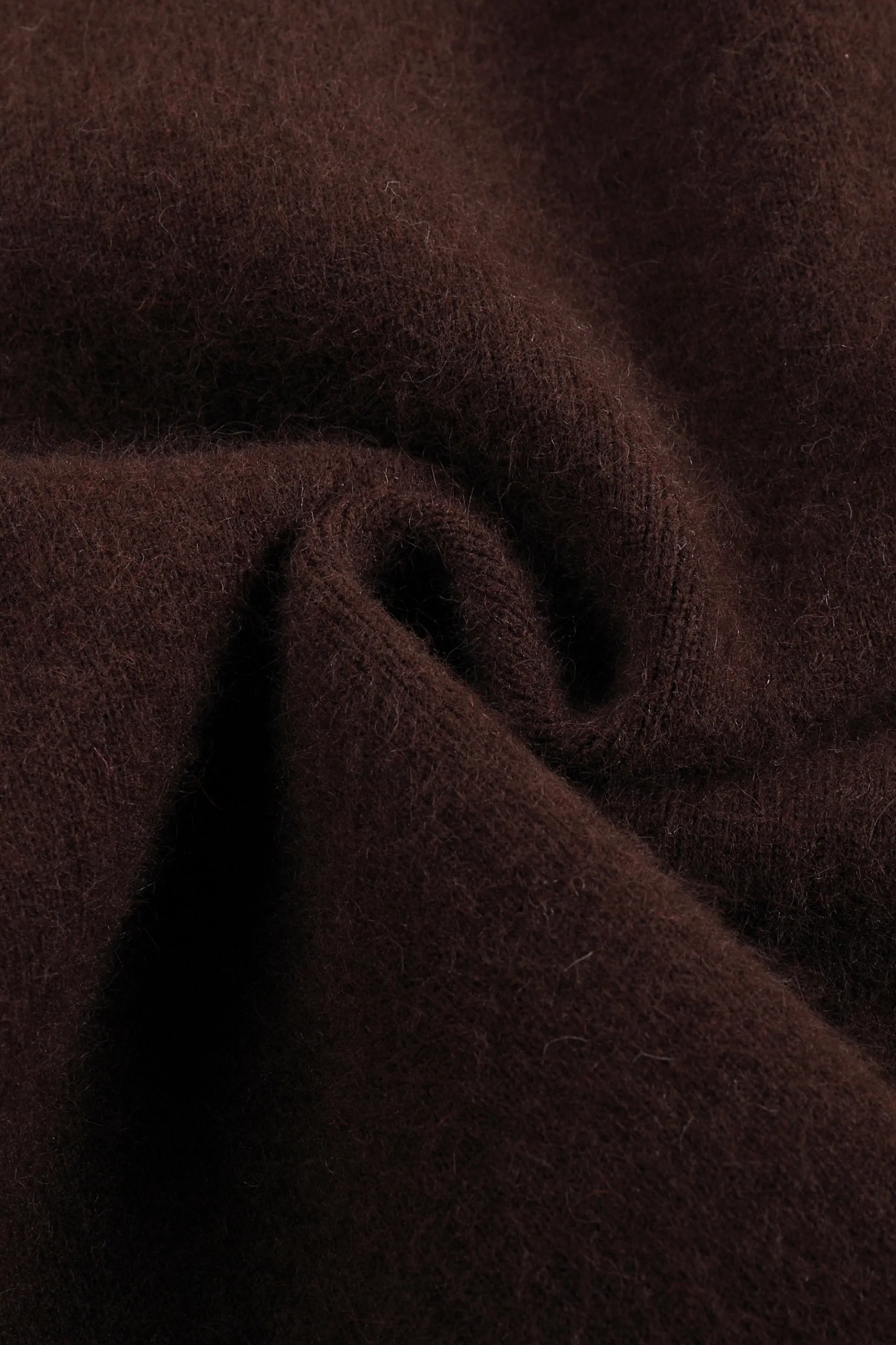 Eloise Wool And Raccoon Yarn Cardigan - Brown