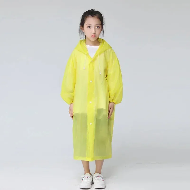 Extended Adult Raincoat - Premium EVA Thickened Waterproof Reusable Fashion Raincoat