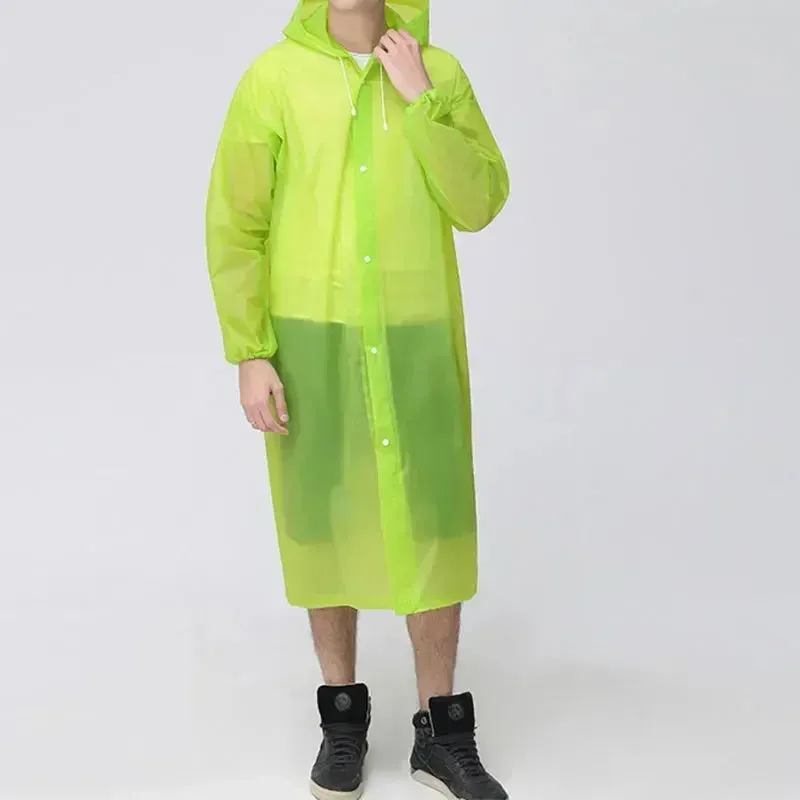 Extended Adult Raincoat - Premium EVA Thickened Waterproof Reusable Fashion Raincoat